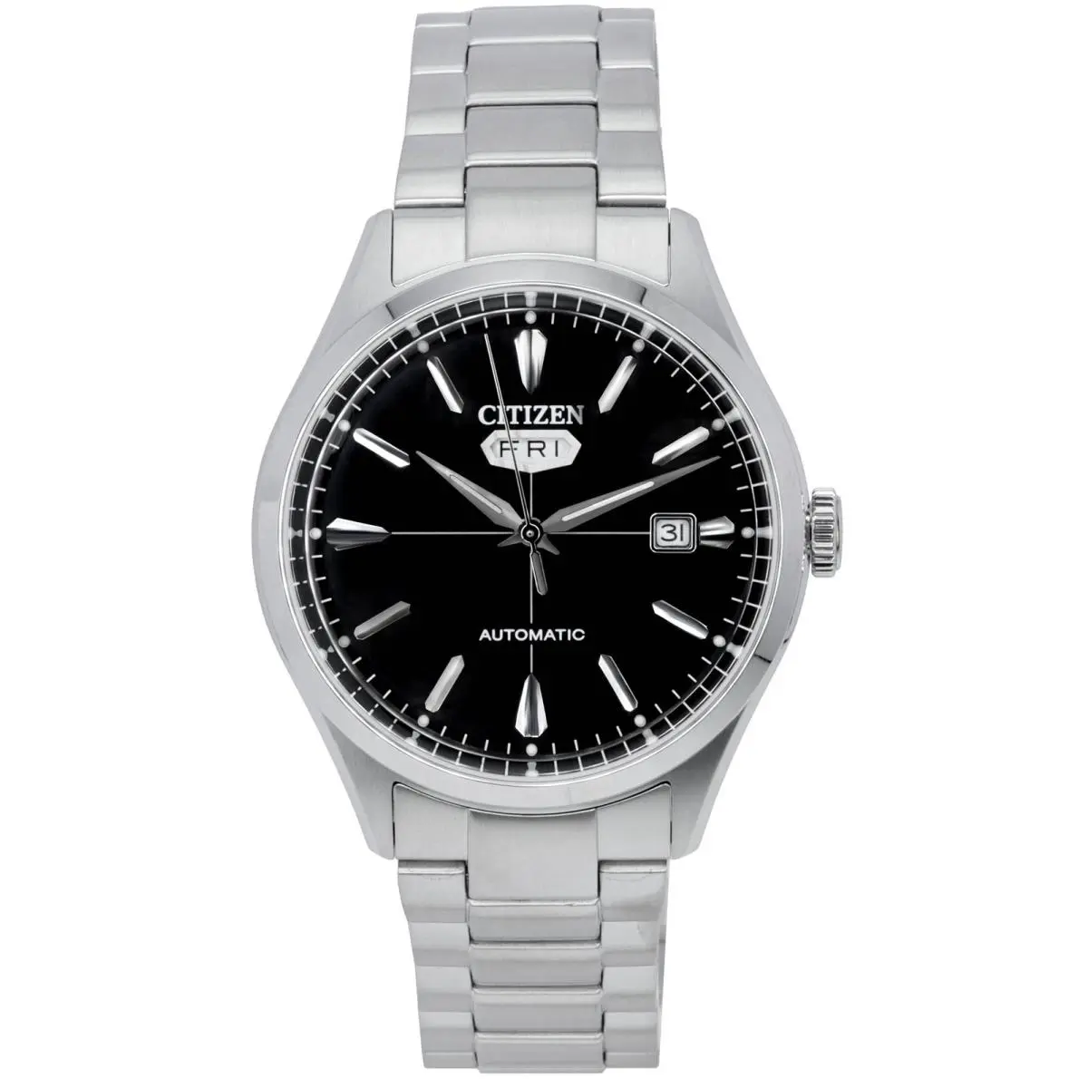 Citizen C7 Series Stainless Steel Black Dial Automatic NH8391-51E Men`s Watch