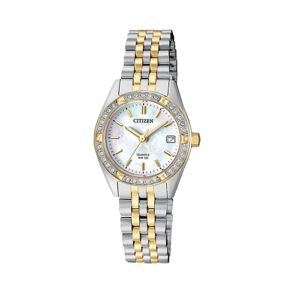 Citizen Ladies Day and Date Quartz Crystal Watch - EU6064-54D