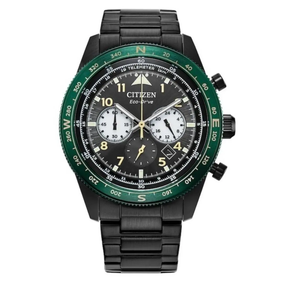 Citizen Men`s Eco-drive Black Dial Watch - CA4555-81E