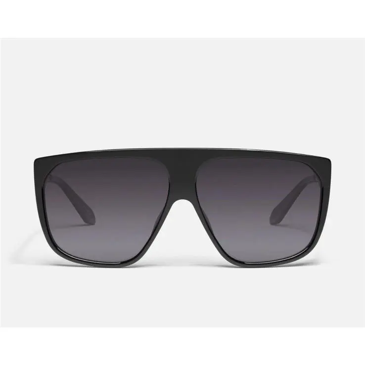 Quay Australia Sunglasses “no Curfew” Black/gold Frame Smoke Lense