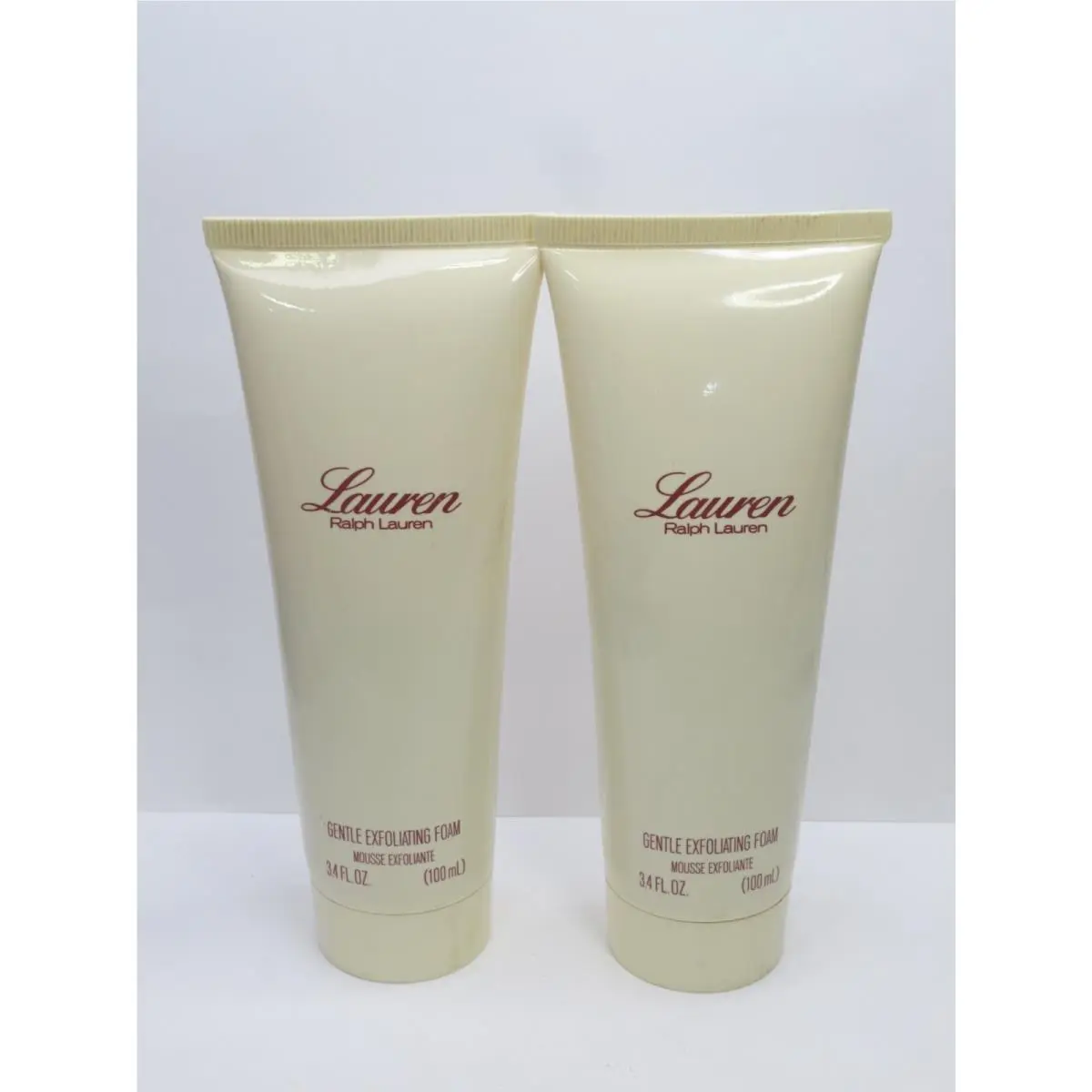 Ralph Lauren Lauren Gentle Exfoliating Foam 3.4 OZ Lot OF 2