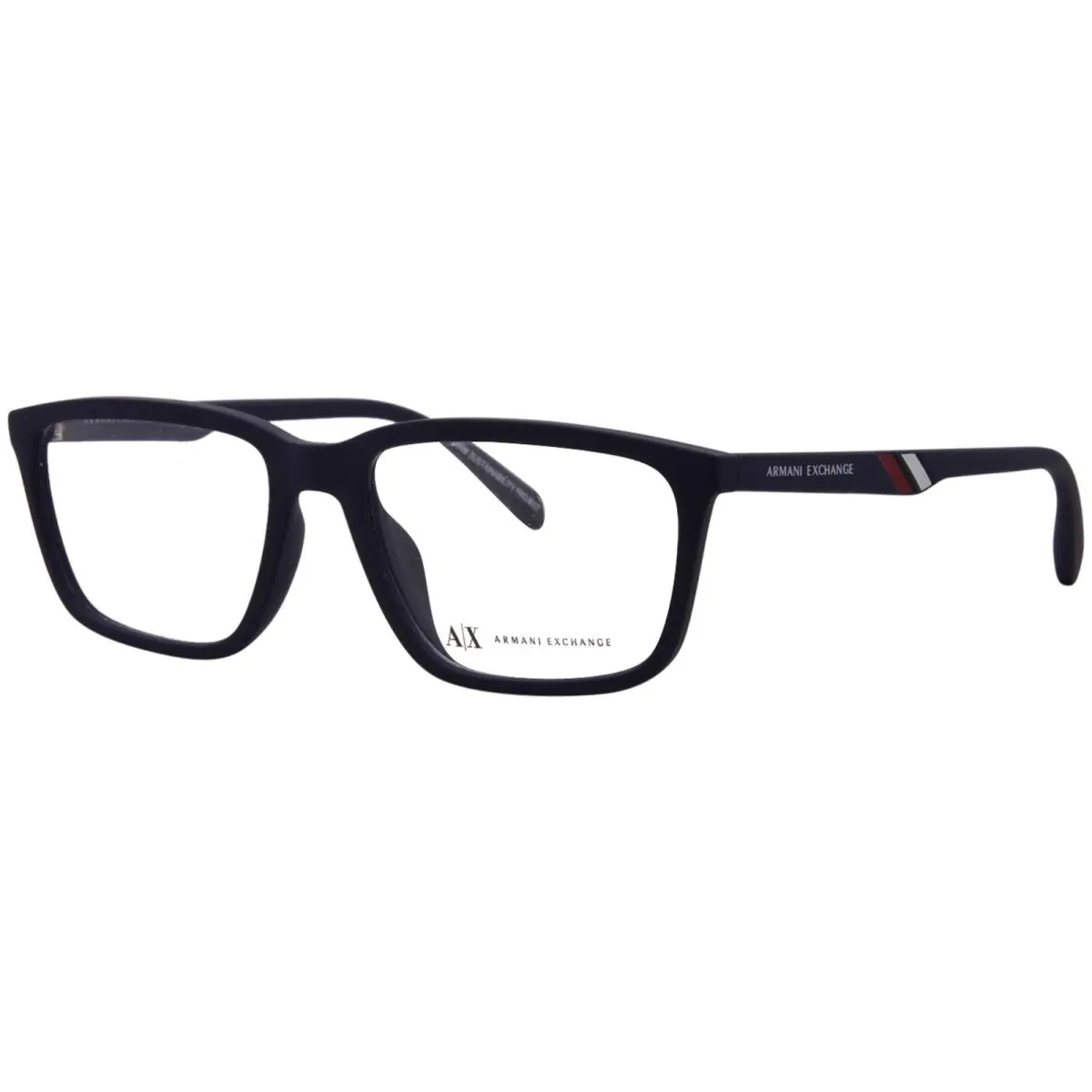 Armani Exchange AX3089U 8181 Eyeglasses Men`s Blue Full Rim Rectangle Shape 55mm