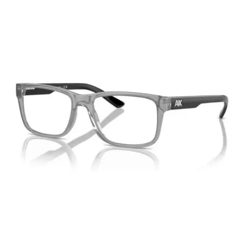 A X  Men`s AX3016 Square Transparent Eyeglass Frames 53mm by Armani Exchange