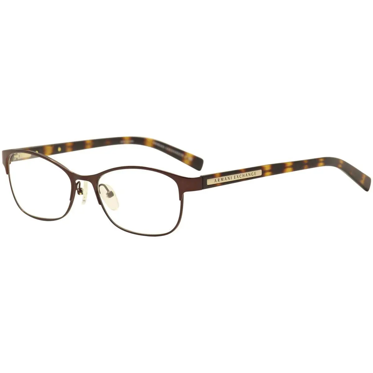 Armani Exchange Women`s Eyeglasses AX1010 AX/1010 6001 Brown Optical Frame 53mm