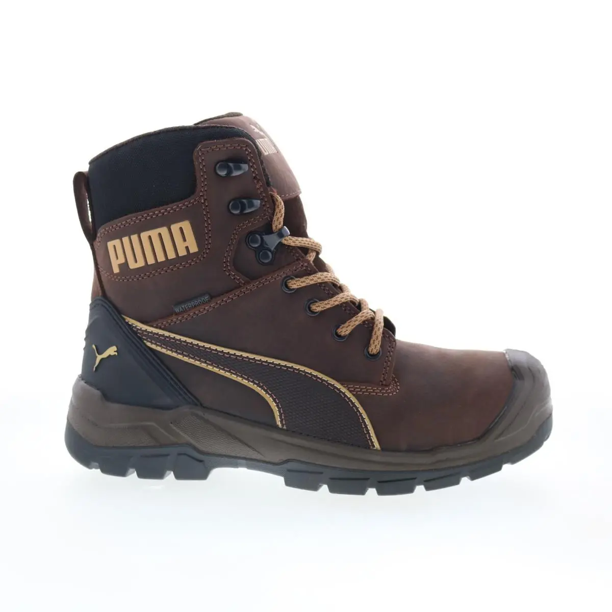 Puma shoes - Puma Safety Conquest Soft Toe CTX High Waterproof EH SR - 630915 - Brown 7