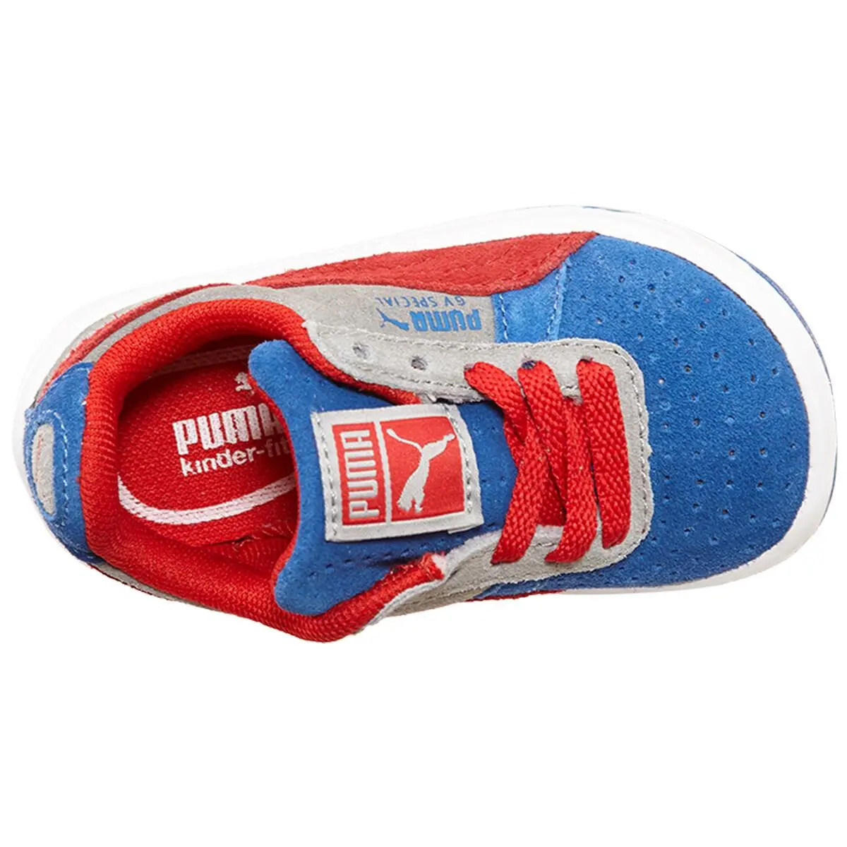 Puma shoes - Blue/High Risk Red-Grey 2