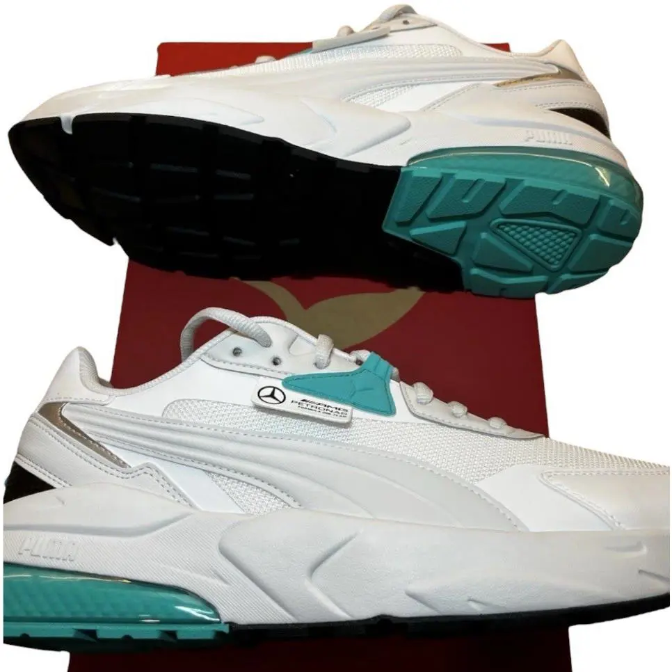 Puma shoes - PUMA Mercedes - Mercedes - 308501-02 - PUMA-White/ Aqua/ Heather Grey -02 0