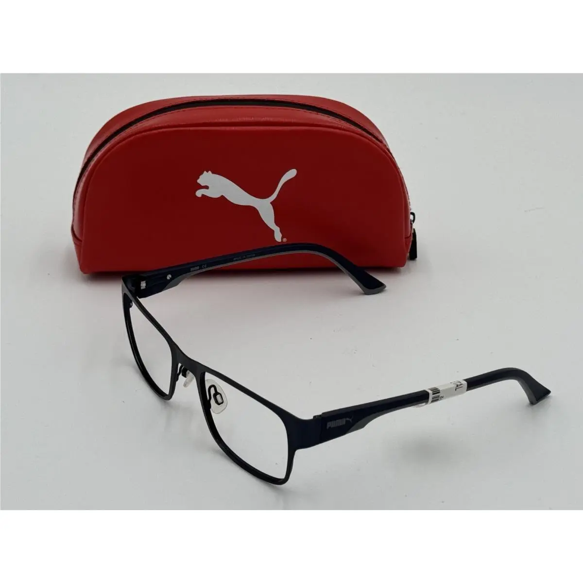 Eyeglasses PU00320 003 Blue Semimatte Frame Size 53 21 140 w/ Case by Puma