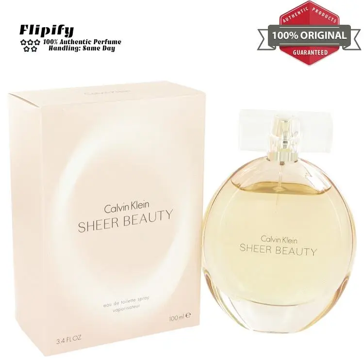 Sheer Beauty Perfume 3.4 oz Edt Spray For Women by Calvin Kle