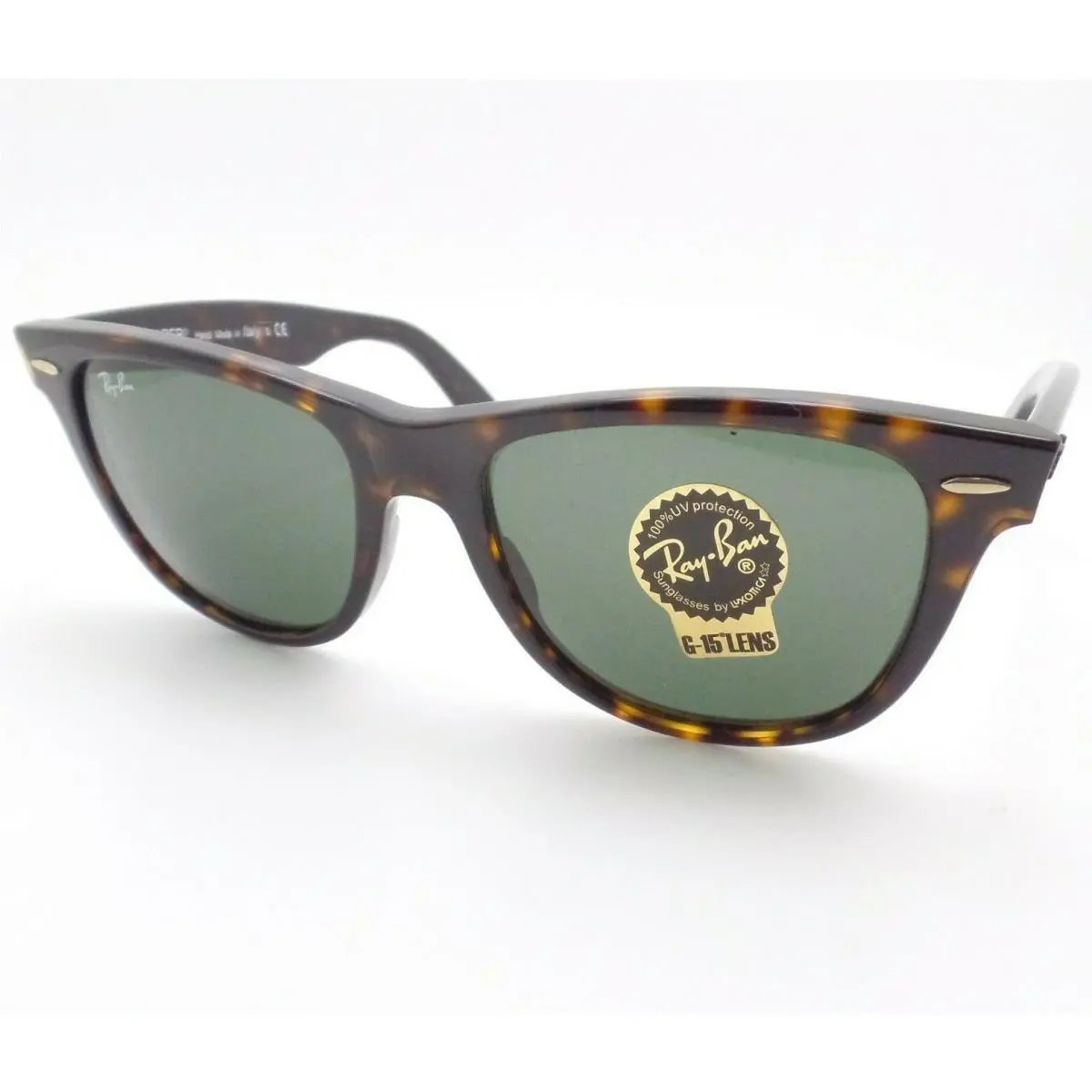 Ray Ban Wayfarer RB 2140 902 Tortoise G15 54mm Sunglasses