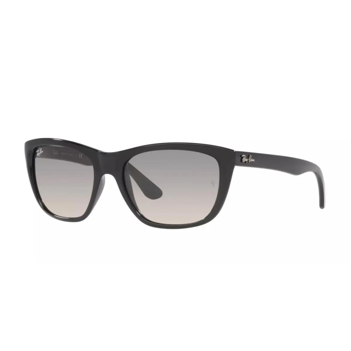 Ray-ban RB4154 601/32 57mm Square Black Frame Brown Gradient Smoke Lens