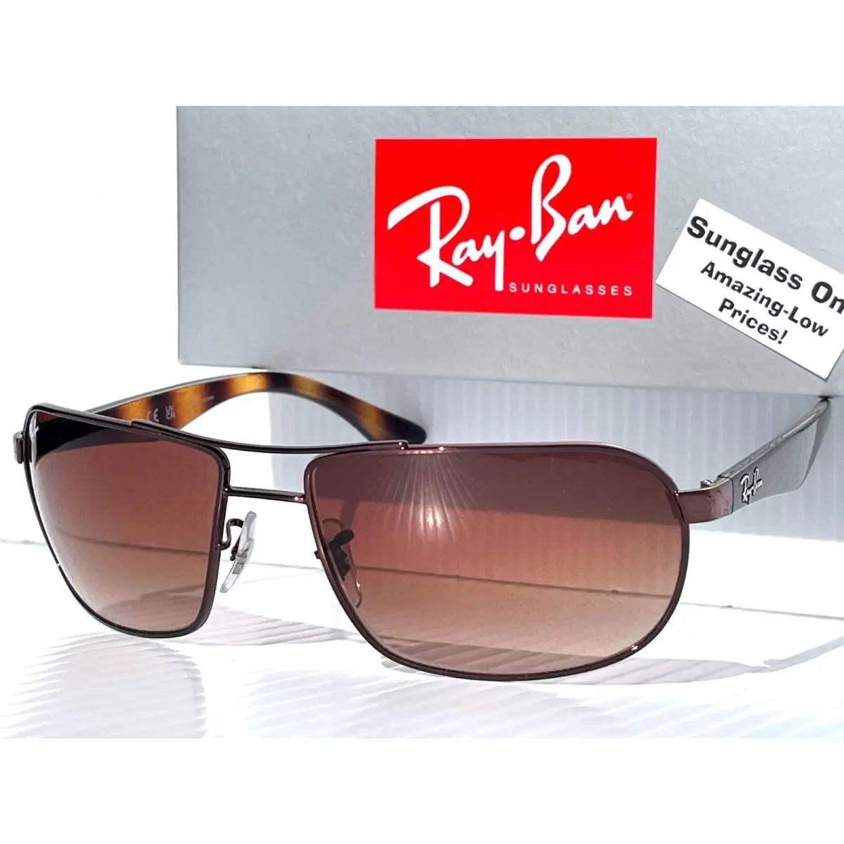 Ray Ban Bronze Tortoise UV Protection Bronze Gradient Sunglass RB3492 014/85