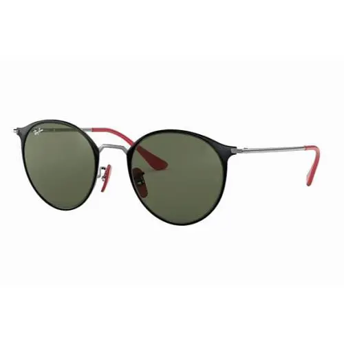 Ray Ban Scuderia Ferrari RB3602M F02031 51-21 Black On Gunmetal G-15 Green