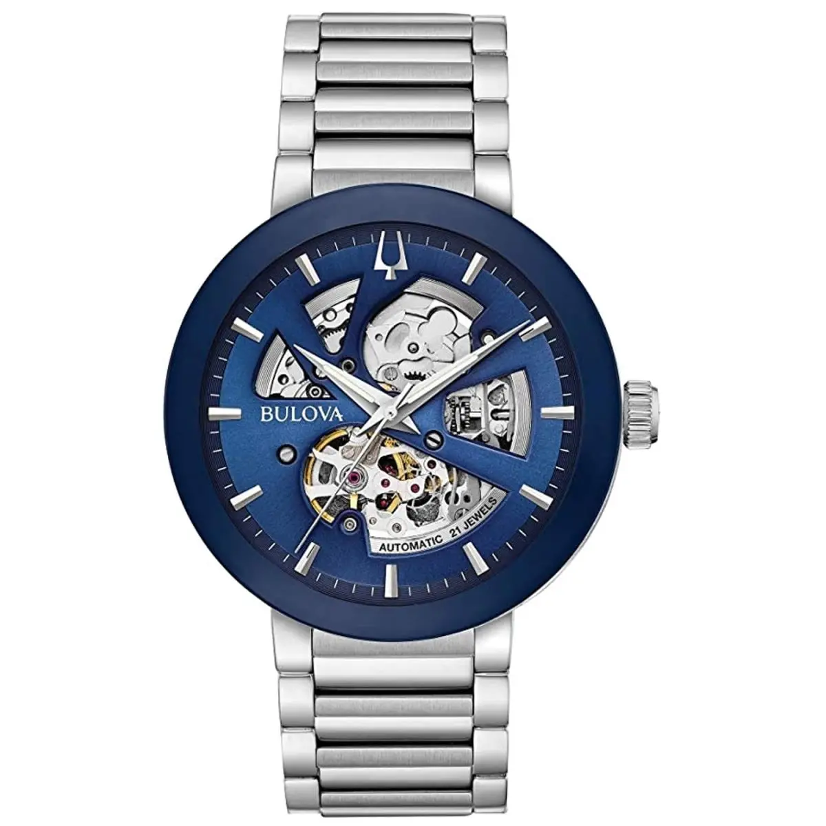 Bulova Men`s Modern Blue Dial Watch - 96A204