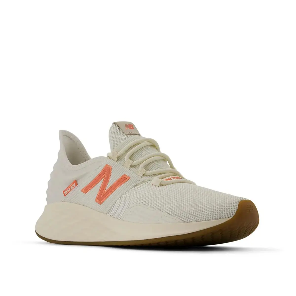 Woman`s Athleisure New Balance Fresh Foam Roav Running Shoe - Off White