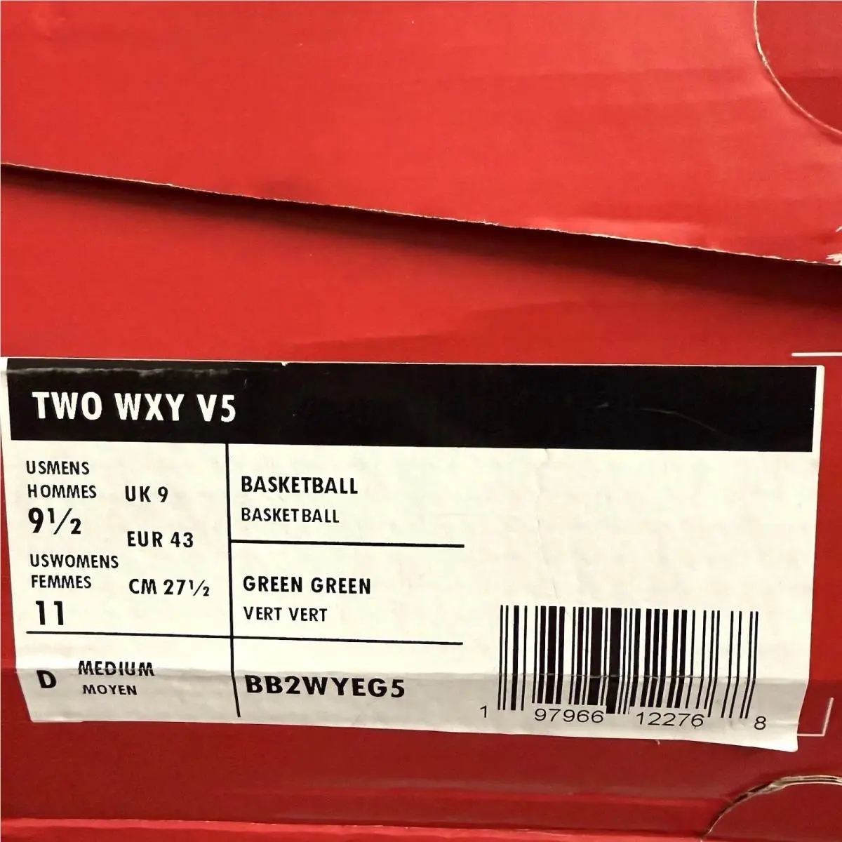 New Balance shoes - New Balance TWO WXY V5 - BB2WYEG5 - Green (UPC: 197966122768) 5