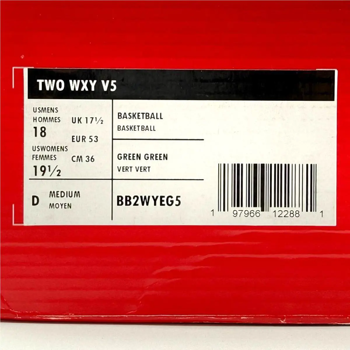 New Balance shoes - New Balance TWO WXY V5 - BB2WYEG5 - Green (UPC: 197966122751) 5