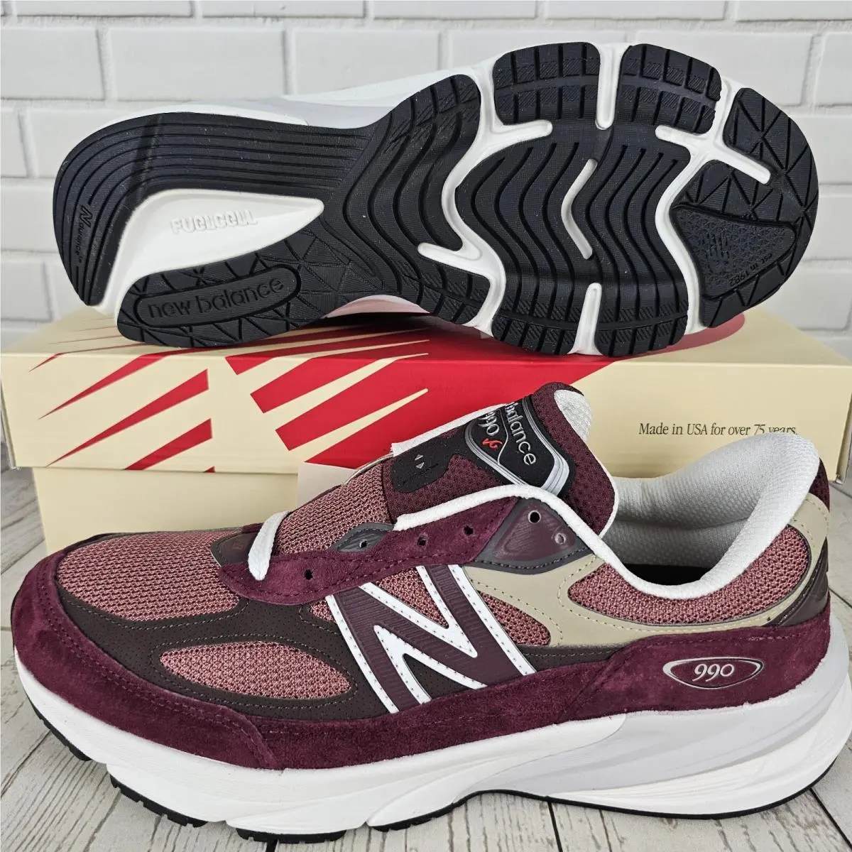 New Balance shoes - New Balance 990 v6 - U990BT6 - Red 0