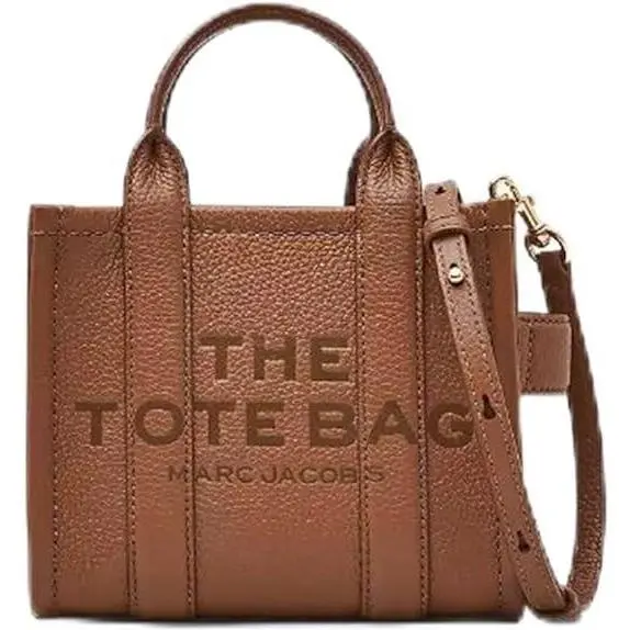 Marc Jacobs The Leather Crossbody Tote Bag - Argan Oil H053L01RE22-212