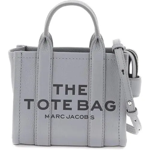 The Leather Crossbody Tote Bag - Wolf Grey H053L01RE22-050 by Marc Jacobs