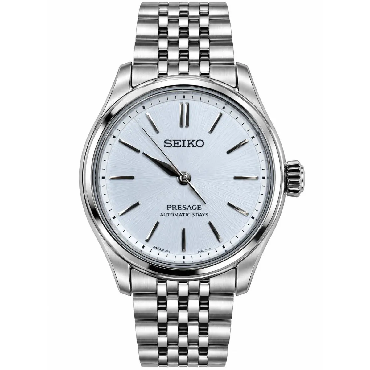 Presage 36mm Silver Dial Stainless Steel Watch SPB521 by Seiko