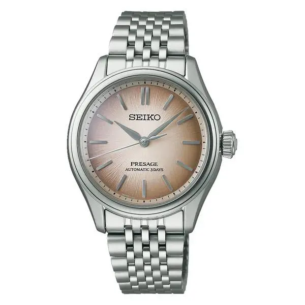 Seiko Presage Classic Series Gray Dial Stainless Men`s Watch SPB523