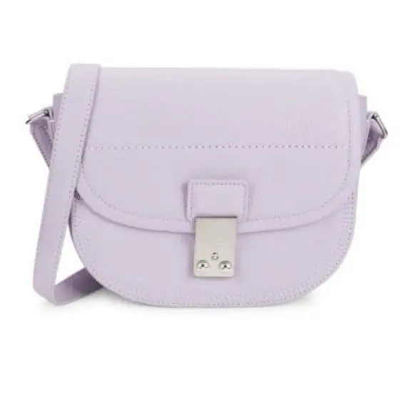 3.1  Pashli Leather Saddlebag Lavender with Dust Bag Retail by Phillip Lim
