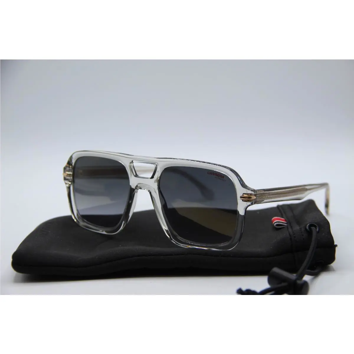 Carrera 317/S KB7FQ Clear Gold Frames Sunglasses 55-20