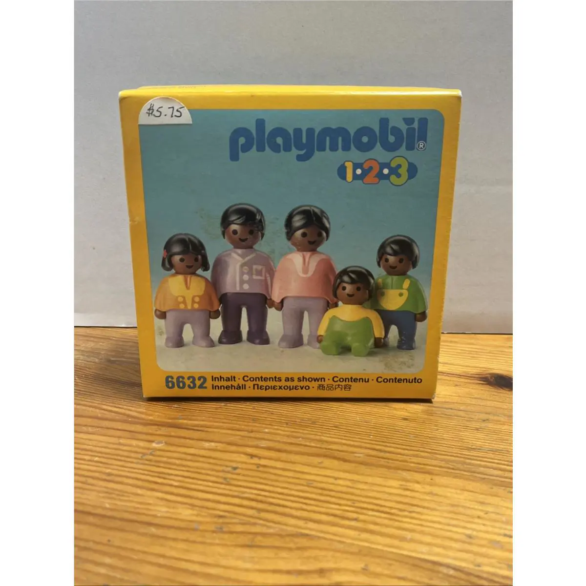 Vintage Playmobil 123 Set 6632 African American Black Family 1990
