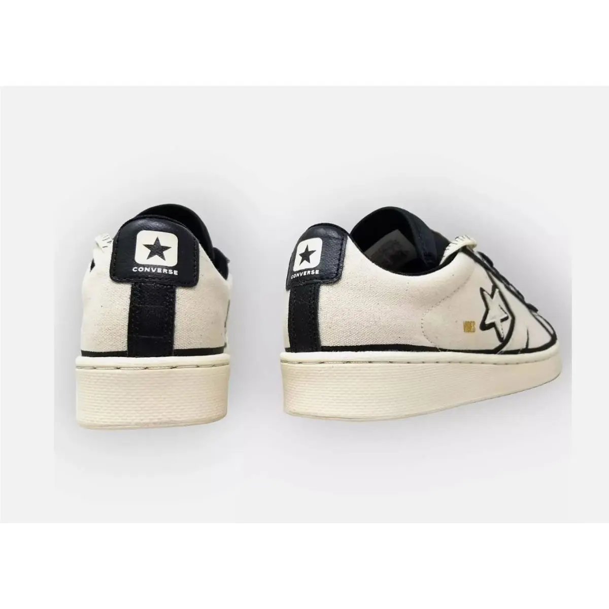 Converse shoes - Converse Pro Leather OX - Pro Leather - A00713C - Natural Ivory/Black/White 9