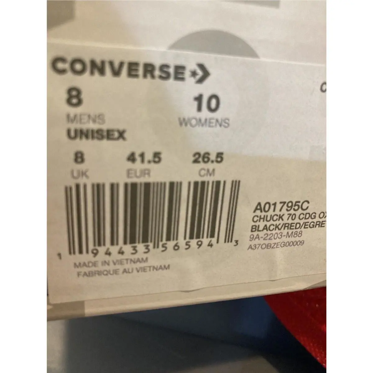 Converse shoes - Converse Comme des Garçons - Comme des Garçons - Back And Red 0
