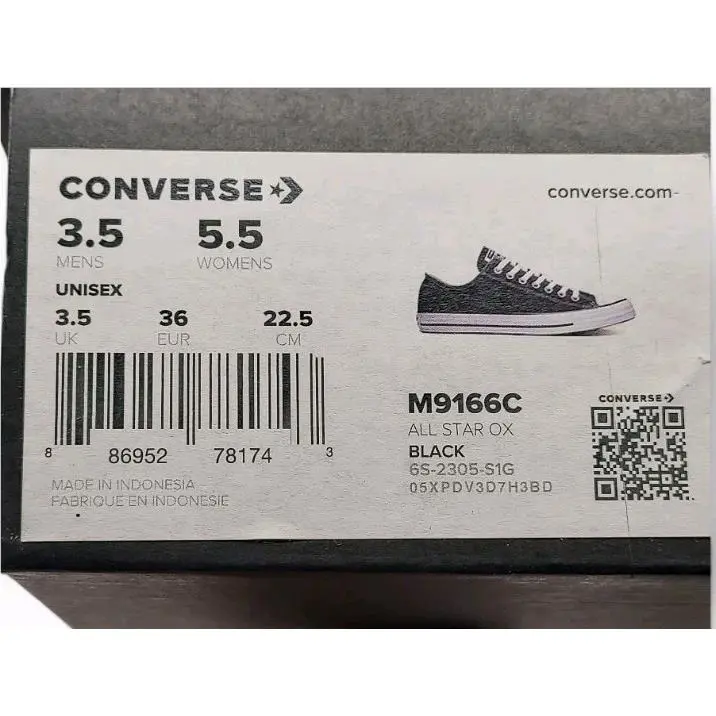 Converse shoes - Converse Chuck Taylor All Star OX - M9166C - Black (UPC: 886952781743) 11