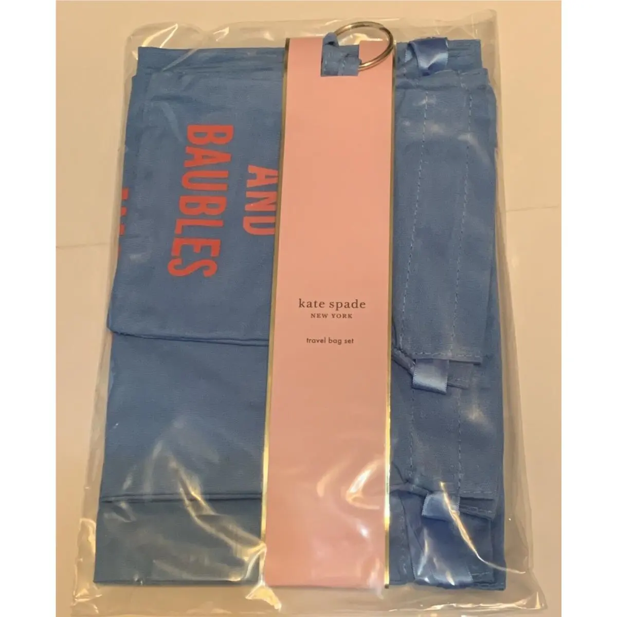 Kate Spade The Perfect Pair Travel Bag Set 4 Bags Different Sizes w/ Tags