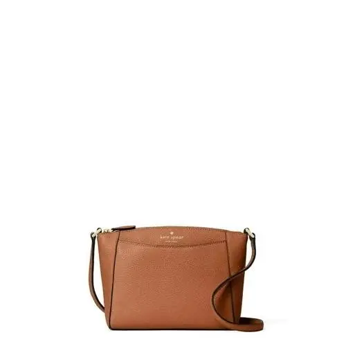 Kate Spade Women`s Pebbled Leather Monica Crossbody Bag 6.9 Hx9.5 Wx3 D