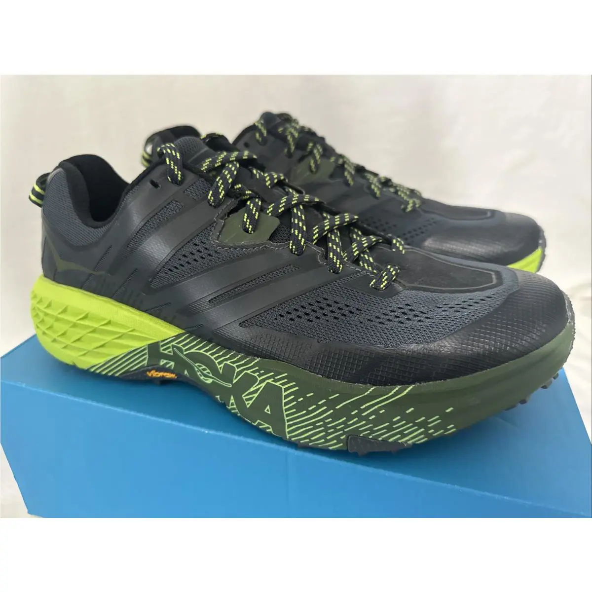 Hoka shoes - Speedgoat 3 - Speedgoat - 1099733 EBLC - Black / Lime (UPC: 192410057108) 1