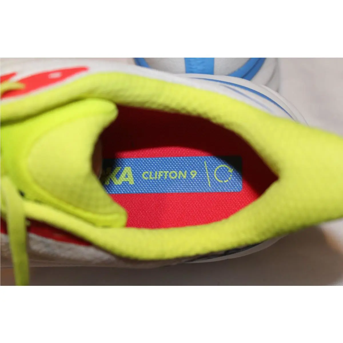 Hoka shoes - WHITE YELLOW BLUE RED 6