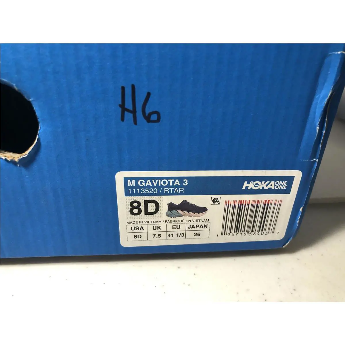 Hoka shoes - Hoka One One Gaviota 3 - 1113520/1113522-CGOB - Charcoal Gray Ombre Blue 3