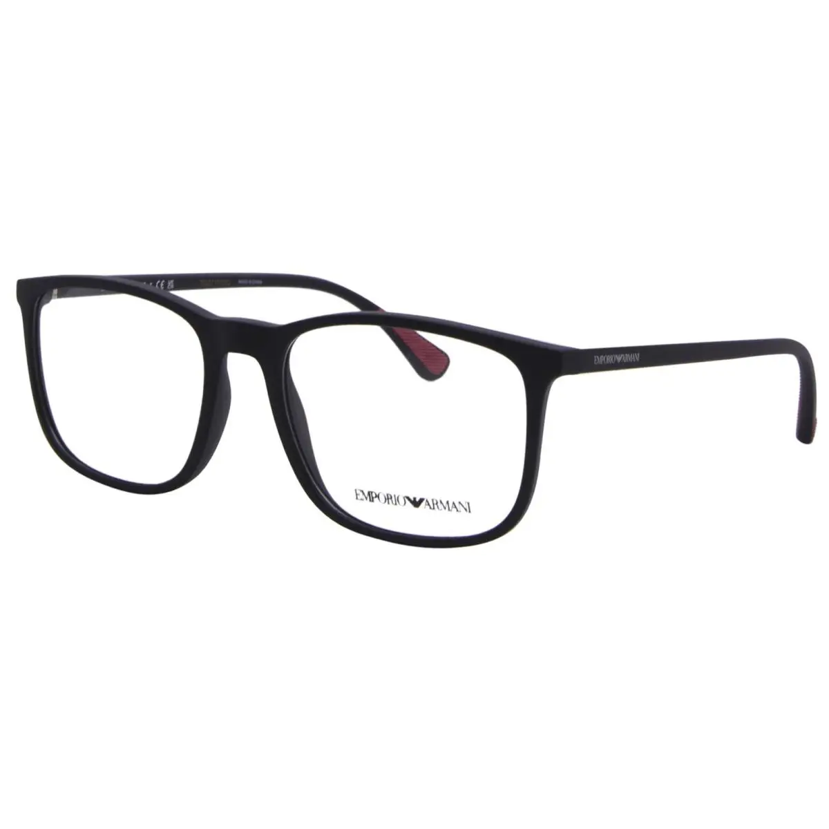 EA3177 5042 Eyeglasses Frame Men`s Matte Black Full Rim 55mm by Emporio Armani