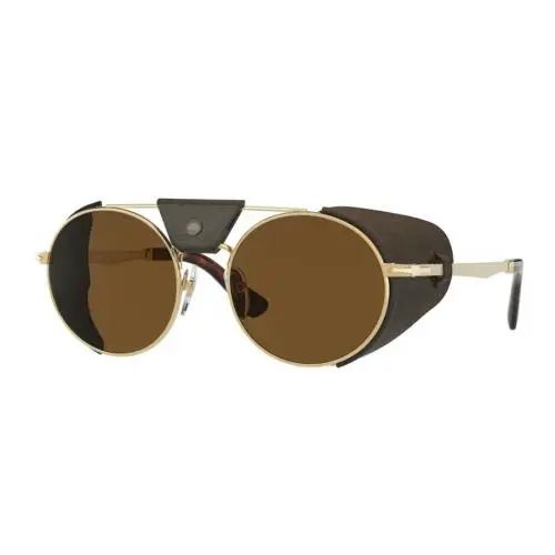 0PO 2496SZ 114057 Gold/brown Polarized Unisex Sunglasses by Persol