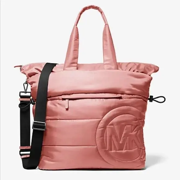 Rae Sunset Rose Nylon Extra Large Tote Purse 35F1U5RT3C Pink Bag by Michael Kors