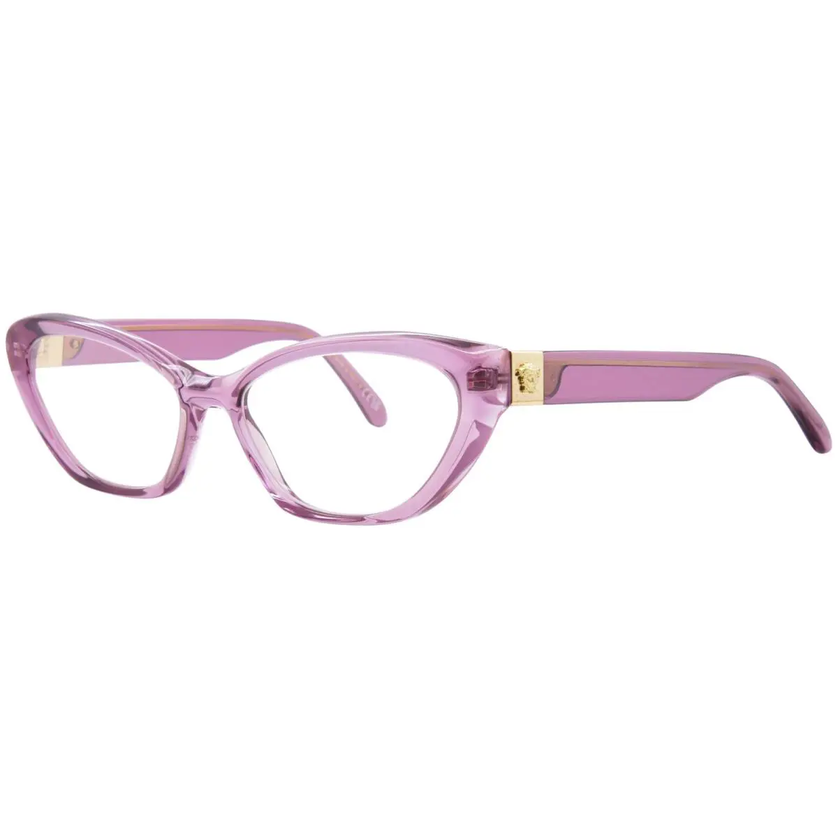 Versace VE3356 5469 Eyeglasses Women`s Transparent Light Pink Full Rim 55mm