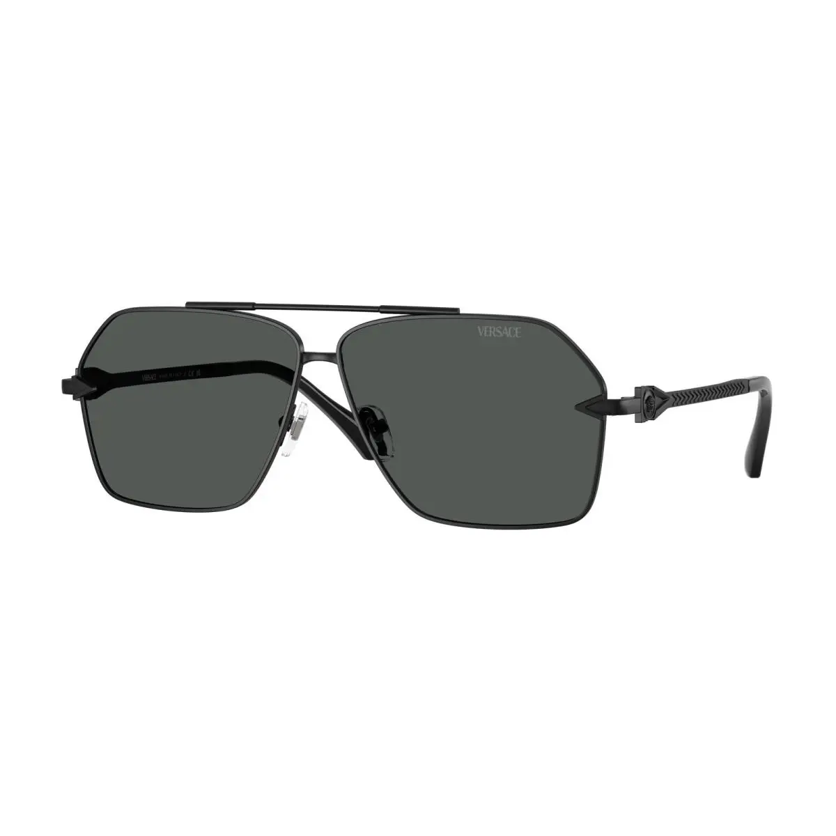 Versace Sunglasses VE2284 143687 63mm Matte Black / Dark Grey Lens
