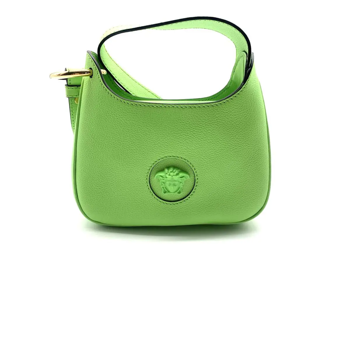 Versace La Medusa Leather Hobo Bag