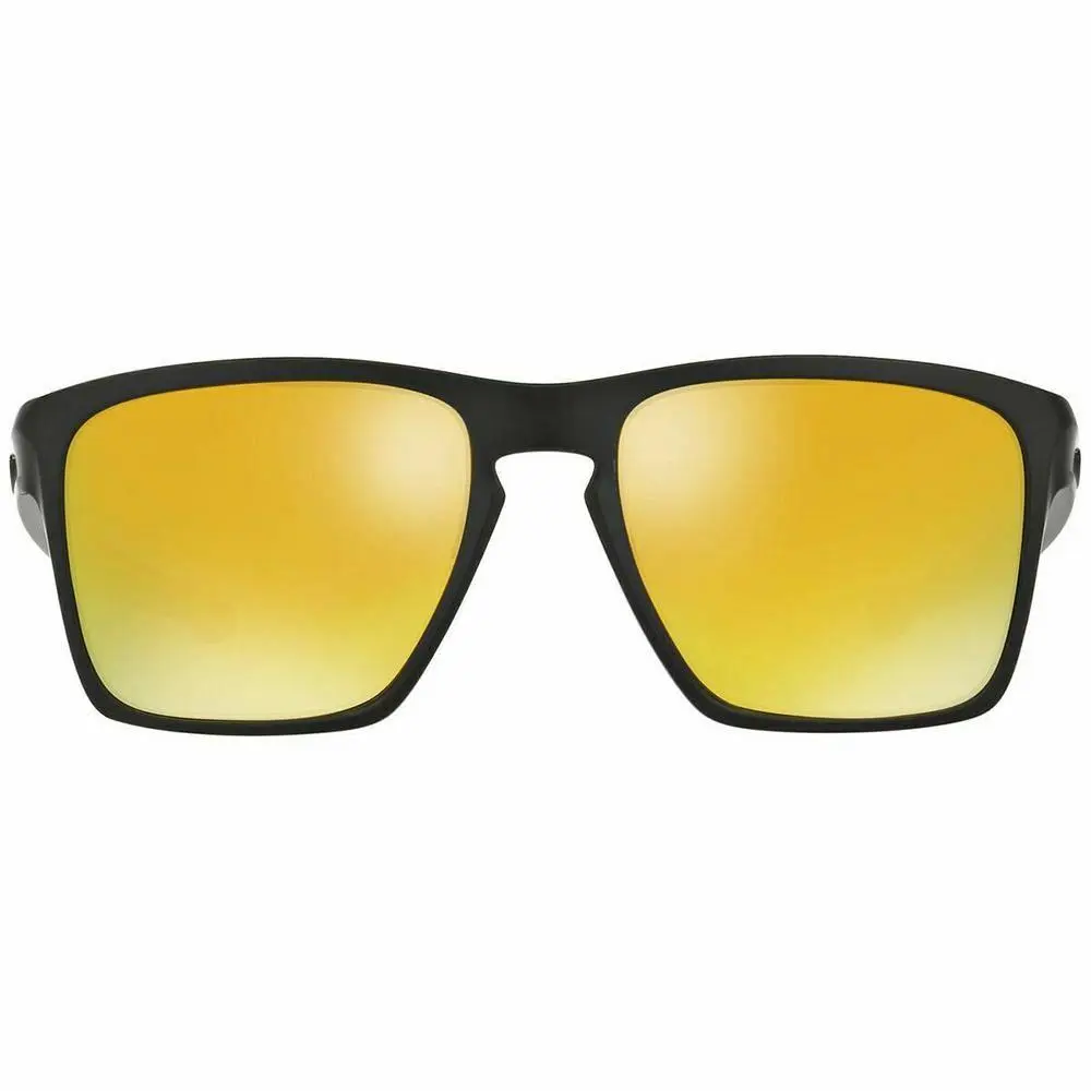 Oakley Sliver XL Unisex Sunglasses 24k Gold Iridium Lens OO9341 07 - Frame: Black, Lens: Gold, Lenz :: 24k Iridium