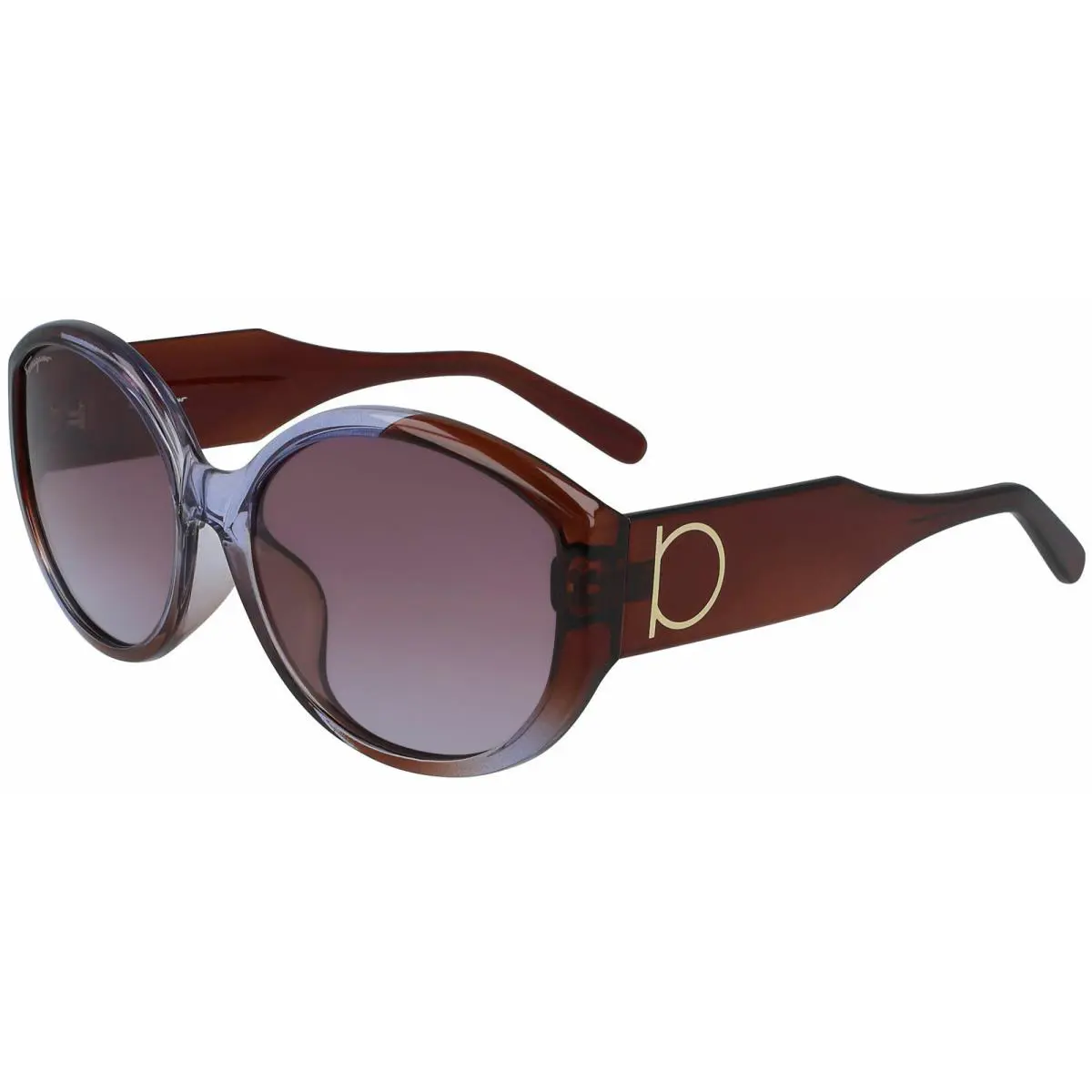 SF947SA-546 Women`s Violet/brown Sunglasses Gradient Lenses by Salvatore Ferragamo