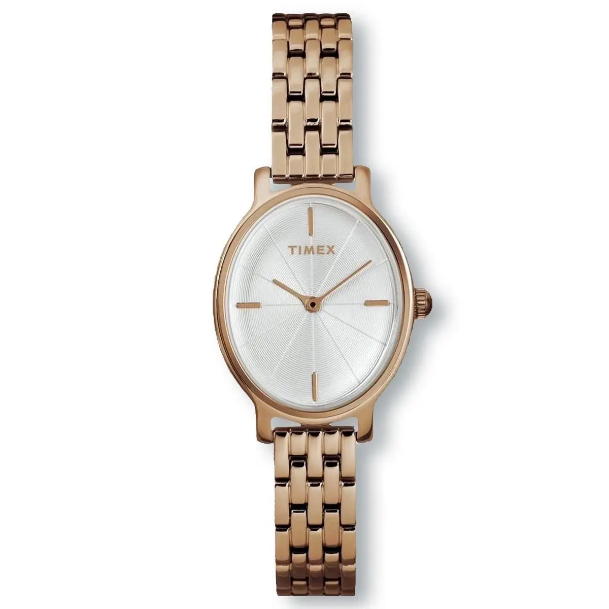 Timex TW2R94000 Milano Oval Rose Gold-tone Bracelet Watch