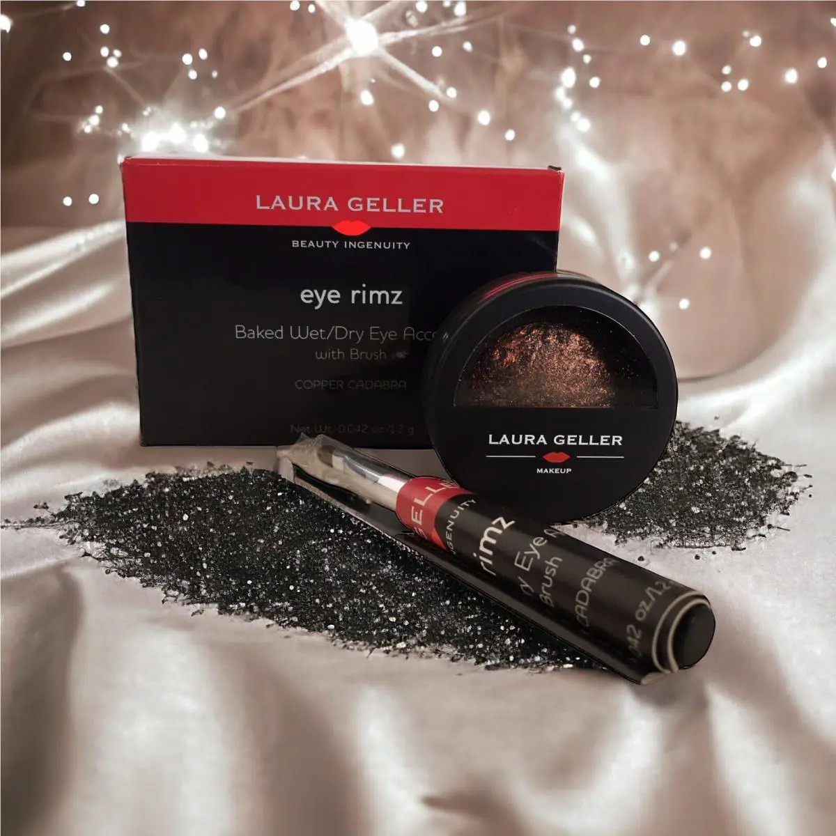 Laura Geller Copper Cadabra Eye Rimz Baked Wet/dry Eye Accents with Brush .042oz