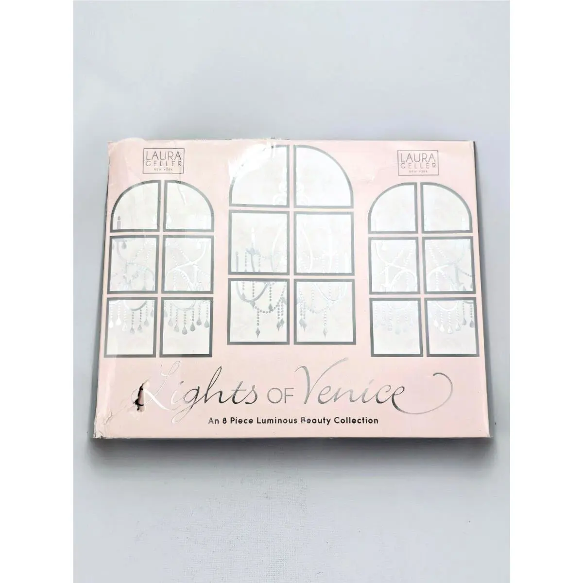 Laura Geller Lights of Venice Beauty Collection Lip Mascara Bronzer 8 Pc Set Rea
