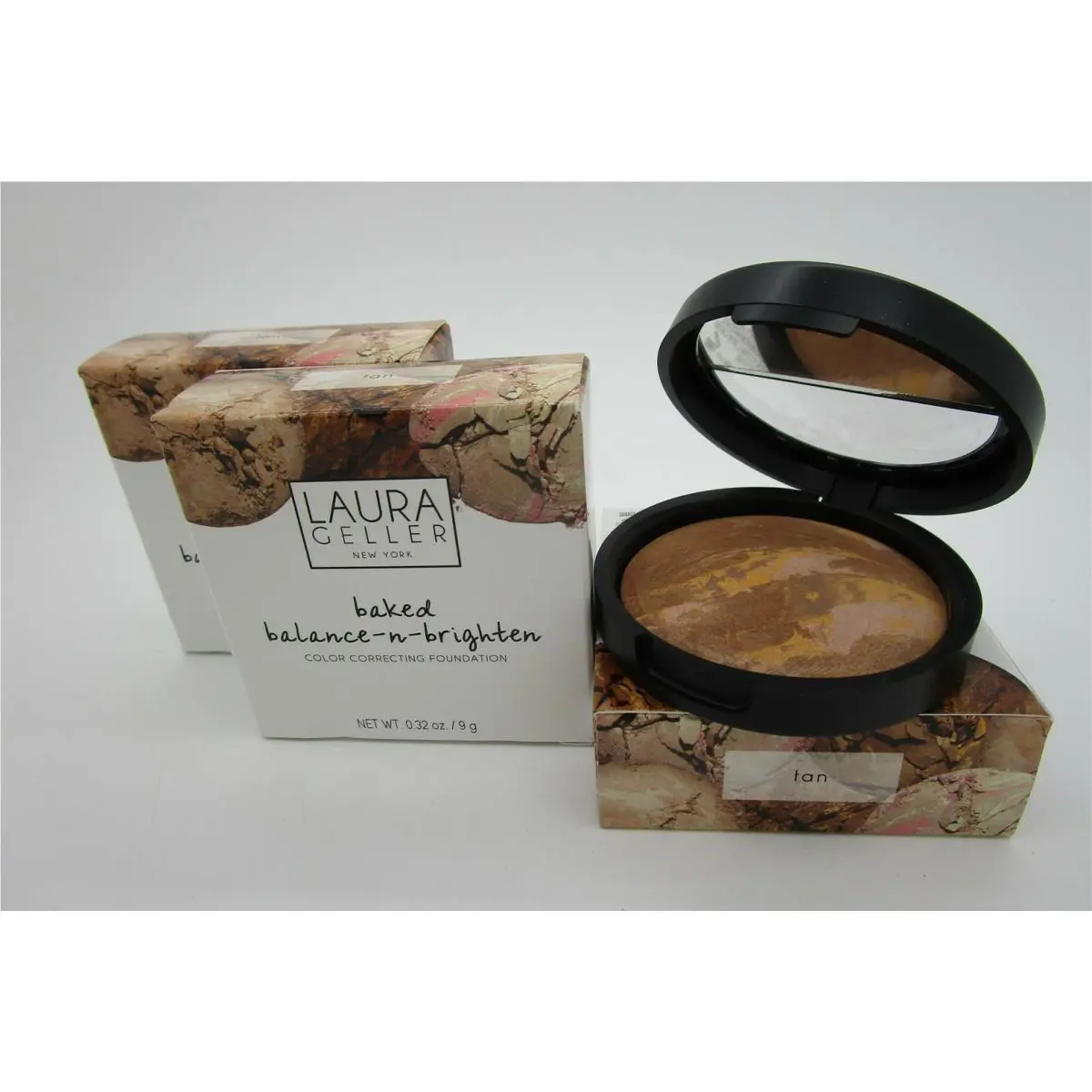Laura Geller Baked Balance-n-brighten Color Correcting Foundation Tan - Lot of 3