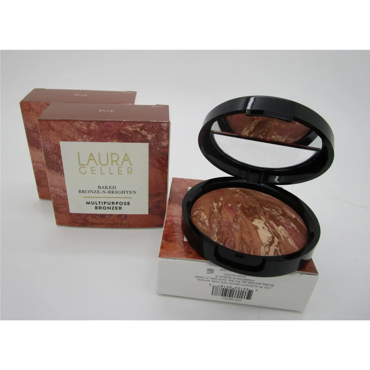Laura Geller Baked Bronze-n-brighten Multipurpose Bronzer Deep - Lot of 3